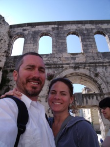 Chris and I at Diocletian's Palace in Split
