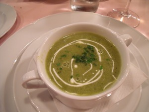 Cream of Zucchini Soup with Dill